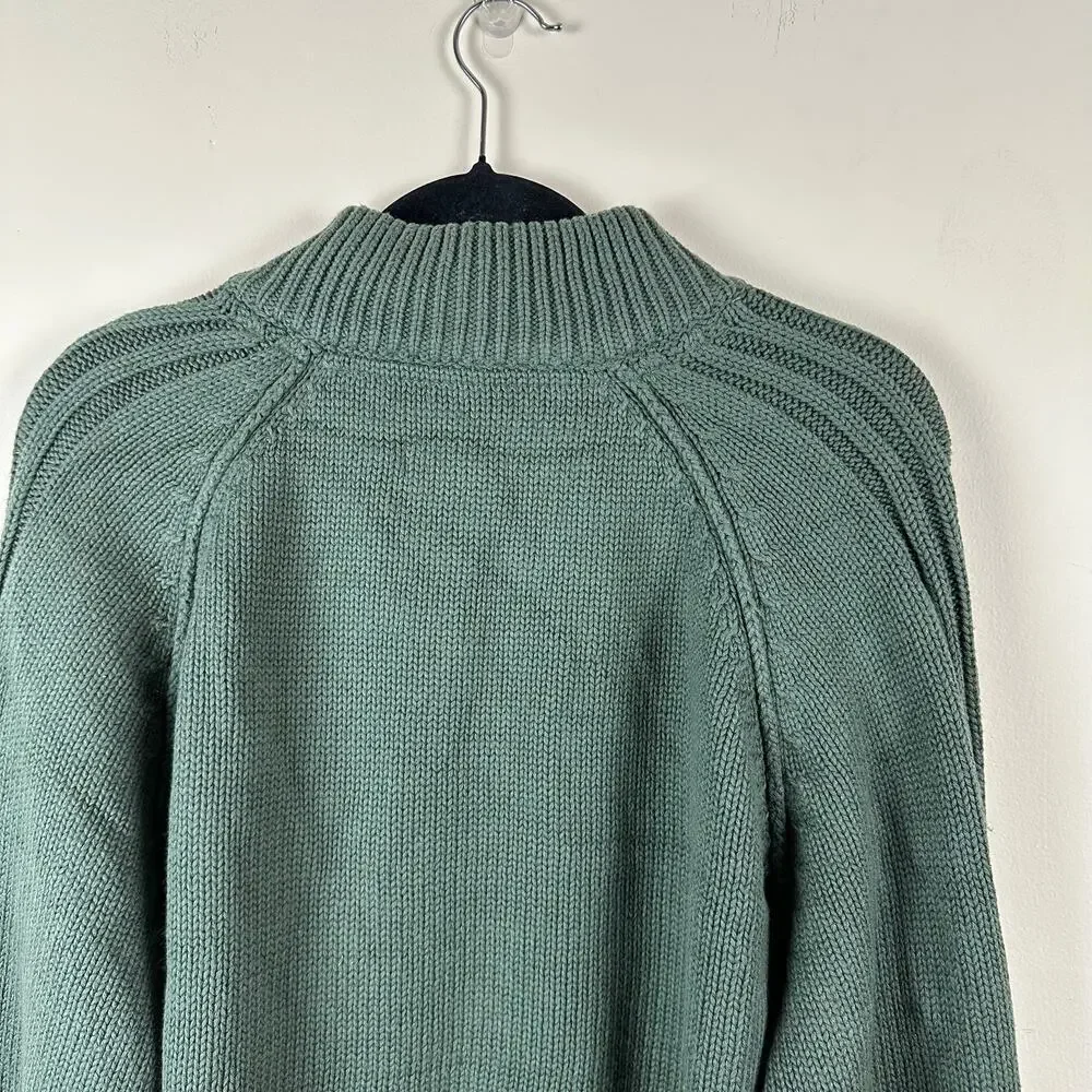 The Territory Ahead Cashmere Blend Henley Mock Neck Sweater Snap Reverse Mens XL